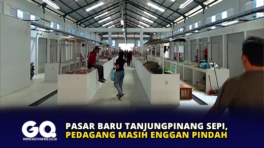 Pasar Baru Tanjungpinang Sepi, Pedagang Masih Enggan Pindah