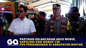 Pastikan Kelancaran Arus Mudik, Kapolres dan Wabup Cek Pos Pengamanan di Kabupaten Bintan