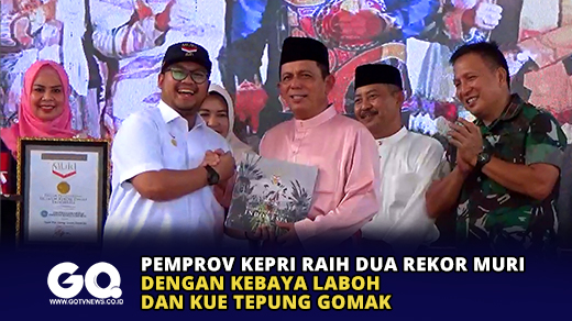 Pemprov Kepri Raih Dua Rekor Muri Dengan Kebaya Laboh dan Kue Tepung Gomak