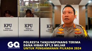 Polresta Tanjungpinang Terima Dana Hibah Rp1,5 Miliar Untuk Pengamanan Pilkada 2024