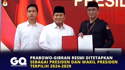 Prabowo-Gibran Resmi Ditetapkan sebagai Presiden dan Wakil Presiden Terpilih 2024-2029