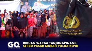 Ribuan Warga Tanjungpinang Serbu Pasar Murah Polda Kepri