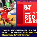 Timnas Indonesia Kalah 0-2 dari Uzbekistan: Pertandingan Diwarnai Kartu Merah