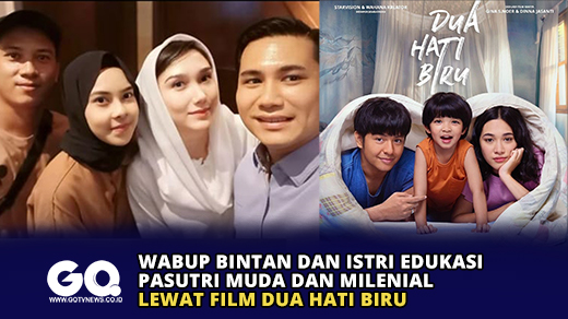 Wabup Bintan dan Istri Edukasi Pasutri Muda dan Milenial Lewat Film Dua Hati Biru