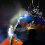 Kapal KM Layar Anggun 8 Terbakar di Perairan Berakit Bintan
