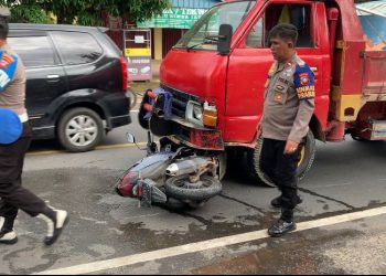 Kasus Kecelakaan Motor Nyangkut di Bemper Truk di Tanjungpinang, Berakhir Damai
