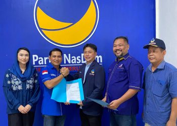 Ahdi Muqsith Daftar Bacalon Kepala Daerah di Bintan Melalui Partai Demokrat dan Nadem.