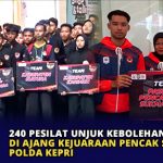 240 Pesilat Unjuk Kebolehan di Ajang Kejuaraan Pencak Silat Polda Kepri