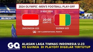 Alasan Laga Timnas Indonesia U-23 vs Guinea di Playoff Digelar Tertutup