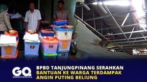 BPBD Tanjungpinang Serahkan Bantuan Kewarga Terdampak Angin Puting Beliung