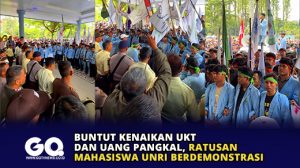 Buntut Kenaikan UKT dan Uang Pangkal, Ratusan Mahasiswa Unri Berdemonstrasi