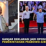 Ganjar Deklarasi Jadi Oposisi Pemerintahan Prabowo-Gibran
