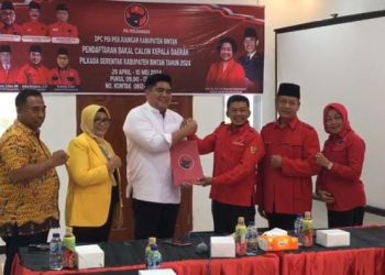 Selain Nasdem, Roby Kurniawan Daftar Sebagai Bacalon Bupati Bintan Lewat Partai Demokrat dan PDIP Bintan.