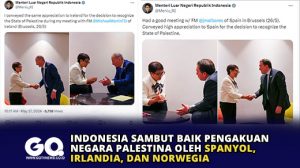 Indonesia Sambut Baik Pengakuan Negara Palestina oleh Spanyol, Irlandia, dan Norwegia