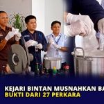 Kejari Bintan Musnahkan Barang Bukti dari 27 Perkara