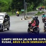 Lampu Merah Jalan WR Supratman Rusak, Arus Lalin Semrawut