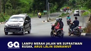 Lampu Merah Jalan WR Supratman Rusak, Arus Lalin Semrawut