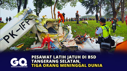 Pesawat Latih Jatuh di BSD Tangerang Selatan, Tiga Orang Meninggal Dunia
