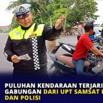 Puluhan Kendaraan Terjaring Razia Gabungan dari UPT Samsat Kijang dan Polisi