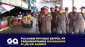 Puluhan Petugas Satpol PP Tanjungpinang Disiagakan di Jalan Gambir