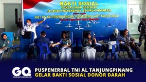 Puspenerbal TNI AL Tanjungpinang Gelar Bakti Sosial Donor Darah