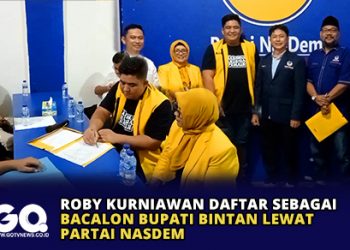 Roby Kurniawan Daftar Sebagai Bacalon Bupati Bintan Lewat Partai Nasdem