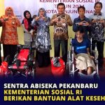 Sentra Abiseka Pekanbaru Kementerian Sosial RI Berikan Bantuan Alat Kesehatan