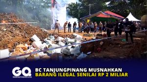 BC Tanjungpinang Musnahkan Barang Ilegal Senilai Rp 2 Miliar