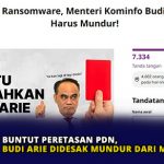 Buntut Peretasan PDN, Budi Arie Didesak Mundur dari Menkominfo