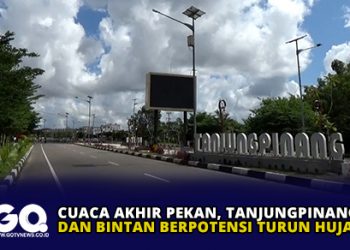 Cuaca Akhir Pekan, Tanjungpinang dan Bintan Berpotensi Turun Hujan