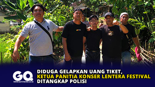 Diduga Gelapkan Uang Tiket, Ketua Panitia Konser Lentera Festival Ditangkap Polisi