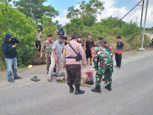 Diduga Tabrakan dengan Lori, Seorang Pengendara Motor Tewas Ditempat