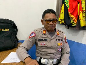 Satlantas Minta Pengendara Waspada Saat Melintas di Jalan Berlubang di Kilometer 7 Tanjungpinang