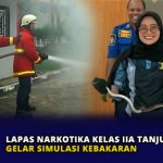 Lapas Narkotika Kelas IIA Tanjungpinang Gelar Simulasi Kebakaran