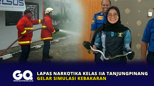 Lapas Narkotika Kelas IIA Tanjungpinang Gelar Simulasi Kebakaran