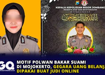Motif Polwan Bakar Suami di Mojokerto, Gegara Uang Belanja Dipakai Buat Judi Online