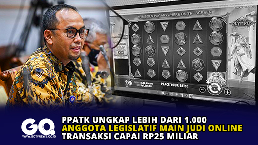 PPATK Ungkap Lebih dari 1.000 Anggota Legislatif Main Judi Online, Transaksi Capai Rp25 Miliar