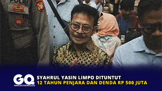 Syahrul Yasin Limpo dituntut 12 tahun penjara dan Denda Rp 500 Juta