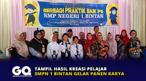 Tampil Hasil Kreasi Pelajar, SMPN 1 Bintan Gelar Panen Karya