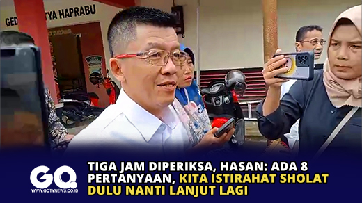 Tiga Jam Diperiksa, Hasan Ada 8 Pertanyaan, Kita Istirahat Sholat Dulu Nanti Lanjut Lagi