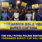 Tim Voli Putra Polres Bintan Juara 1 Turnamen Bupati Cup Voli Ball