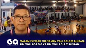 Malam Puncak Turnamen Voli Polres Bintan, Tim Voli Bos 303 vs Tim Voli Polres Bintan