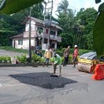 Lubang di Jalan Kilometer 7 Tanjungpinang Ditutup Aspal Usai Makan Korban