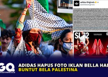 Adidas Hapus Foto Iklan Bella Hadid Buntut Bela Palestina