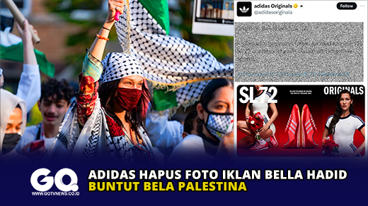 Adidas Hapus Foto Iklan Bella Hadid Buntut Bela Palestina