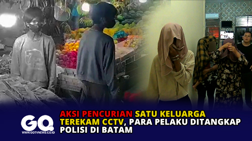 Aksi Pencurian Satu Keluarga Terekam CCTV, Para Pelaku Ditangkap Polisi di Batam