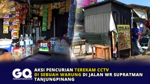 Aksi Pencurian Terekam CCTV di Sebuah Warung di Jalan WR Supratman Tanjungpinang