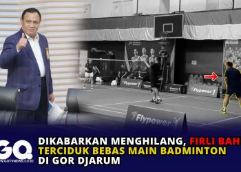 Dikabarkan Menghilang, Firli Bahuri Terciduk Bebas Main Badminton di GOR Djarum
