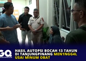 Hasil Autopsi Bocah 13 Tahun di Tanjungpinang Meninggal Usai Minum Obat