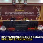 KPU Tanjungpinang Sosialisasikan PKPU No 8 Tahun 2024